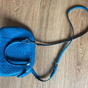 GUCCI MICROGUCCISSIMA DOME BAG COBALT